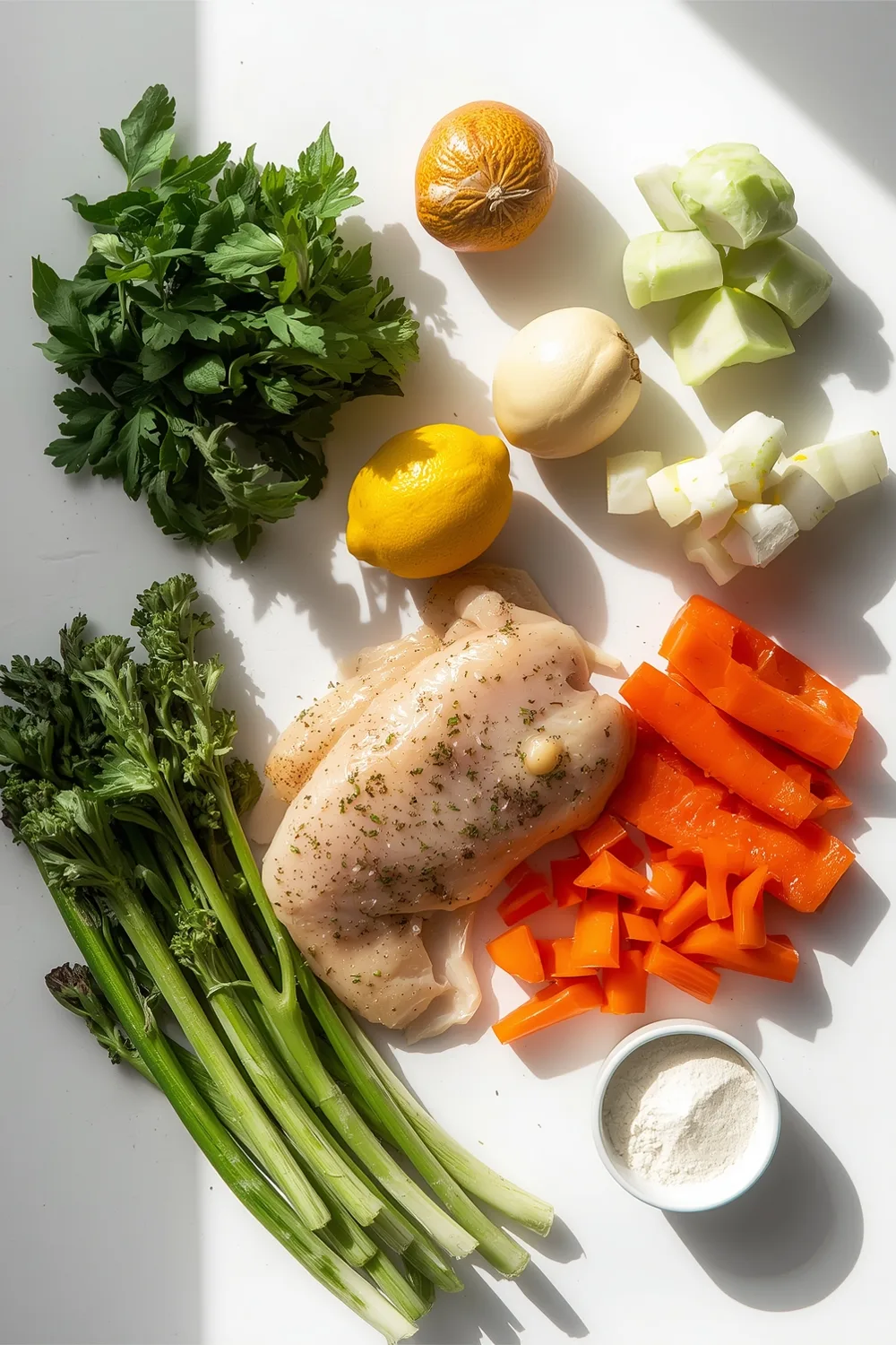 Irresistible One Pan Lemon Herb Chicken and Veggies (4 Servings) 1 Easy One Pan Lemon Herb Chicken and Veggies