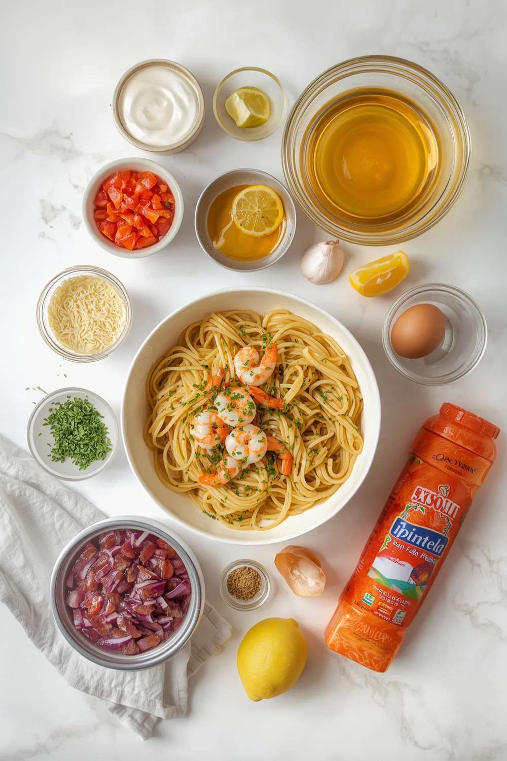 Quick 30 Minute Lemon Garlic Shrimp Pasta