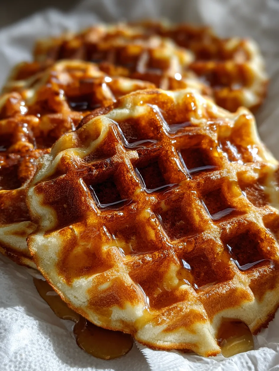 3 Ingredient Cottage Cheese Waffles