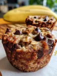 Banana Chocolate Chip Greek Yogurt Baked Oat Cups