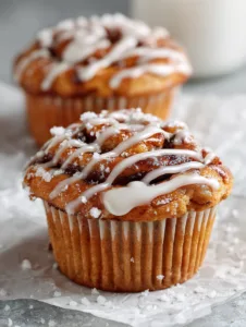 Soft Cinnamon Roll Muffins
