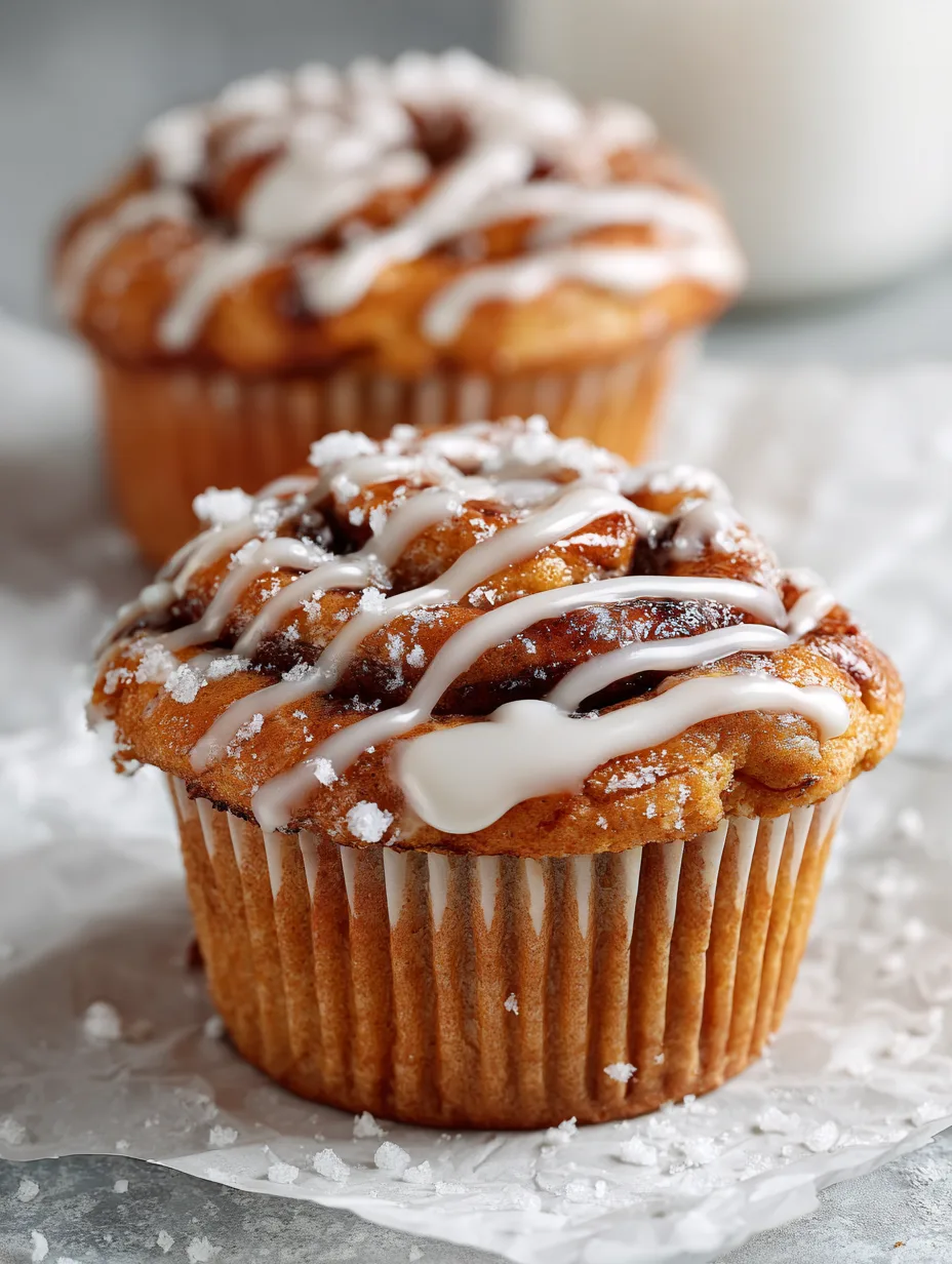 Soft Cinnamon Roll Muffins