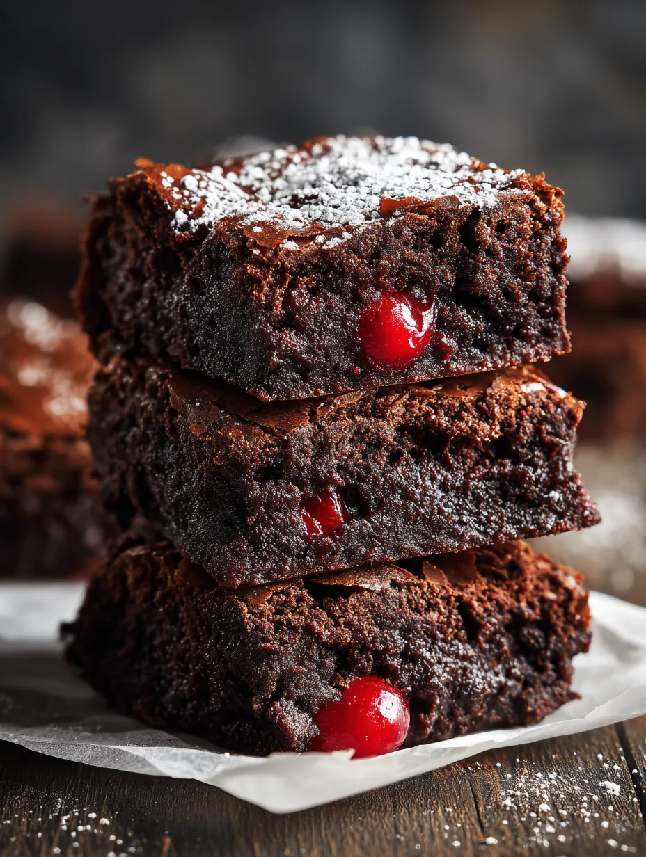 Fudgy Black Forest Brownies