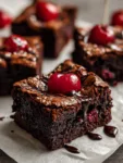 Fudgy Black Forest Brownies