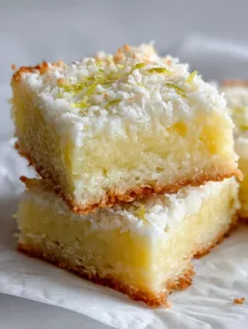 Sugar-Free Lemon-Coconut Snack Squares