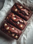 Chocolate Brownie Loaves with White Chocolate Chips