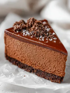 No-Bake Chocolate Cheesecake