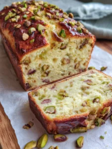 Pistachio Ricotta Breakfast Loaf