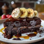 4-Ingredient Chocolate Banana Blender Cake