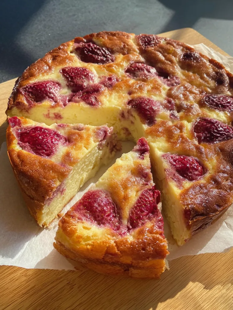 Home 3 Flourless Protein Cake with Strawberries