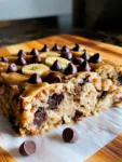 9-Step Healthy Peanut Butter Banana Pancake Bake with Chocolate Chips – Fluffy, Cozy & Meal-Prep Friendly 9 Banana Pancake Bake with Chocolate Chips