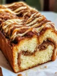 Caramel Cream Cheese Cinnamon Roll Pound Cake