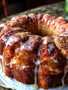 7UP Pound Cake with Sweet Lemon Glaze