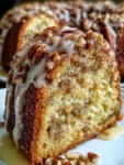Butter Pecan Pound Cake with Glaze