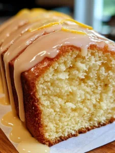 Soft Lemon Pound Cake with Zesty Citrus Glaze