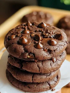 Peanut Butter Greek Yogurt Chocolate Fudge Cookies