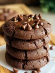 Peanut Butter Greek Yogurt Chocolate Fudge Cookies
