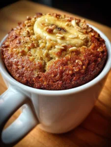Banana Oat Microwave Mug Cake