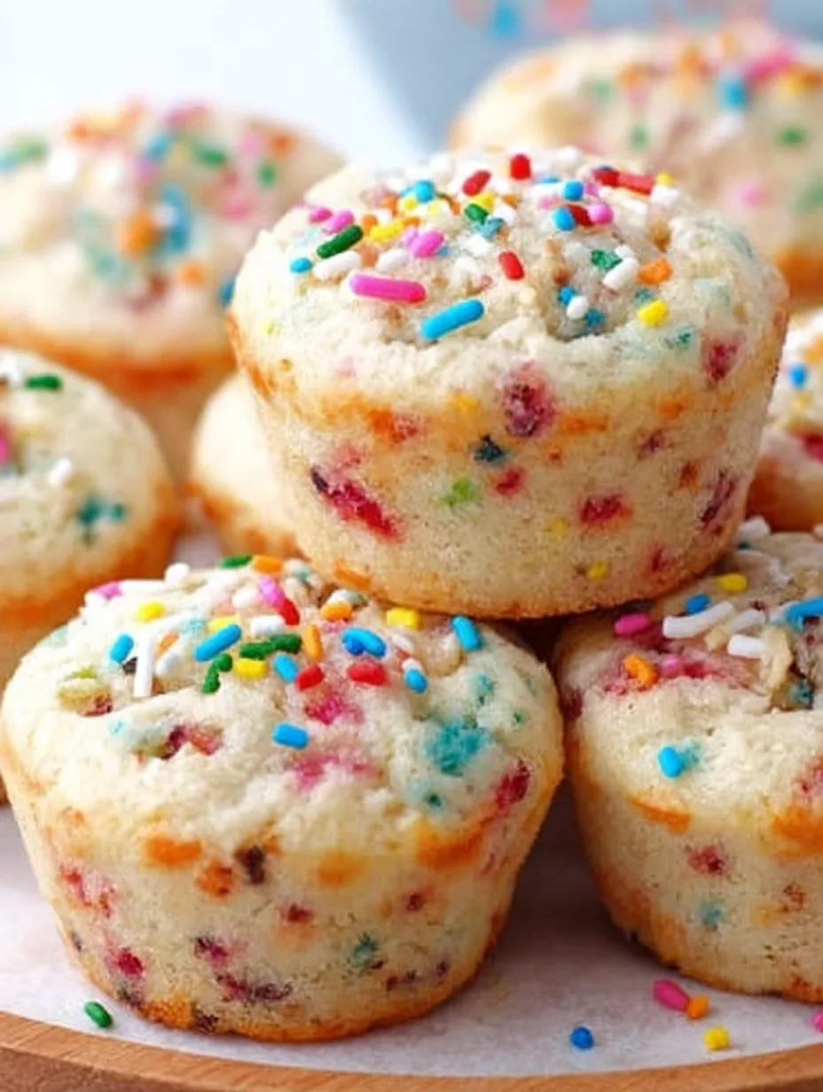 Mini Funfetti Muffins