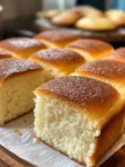 Vanilla Donut Cake Baked in a Square Pan