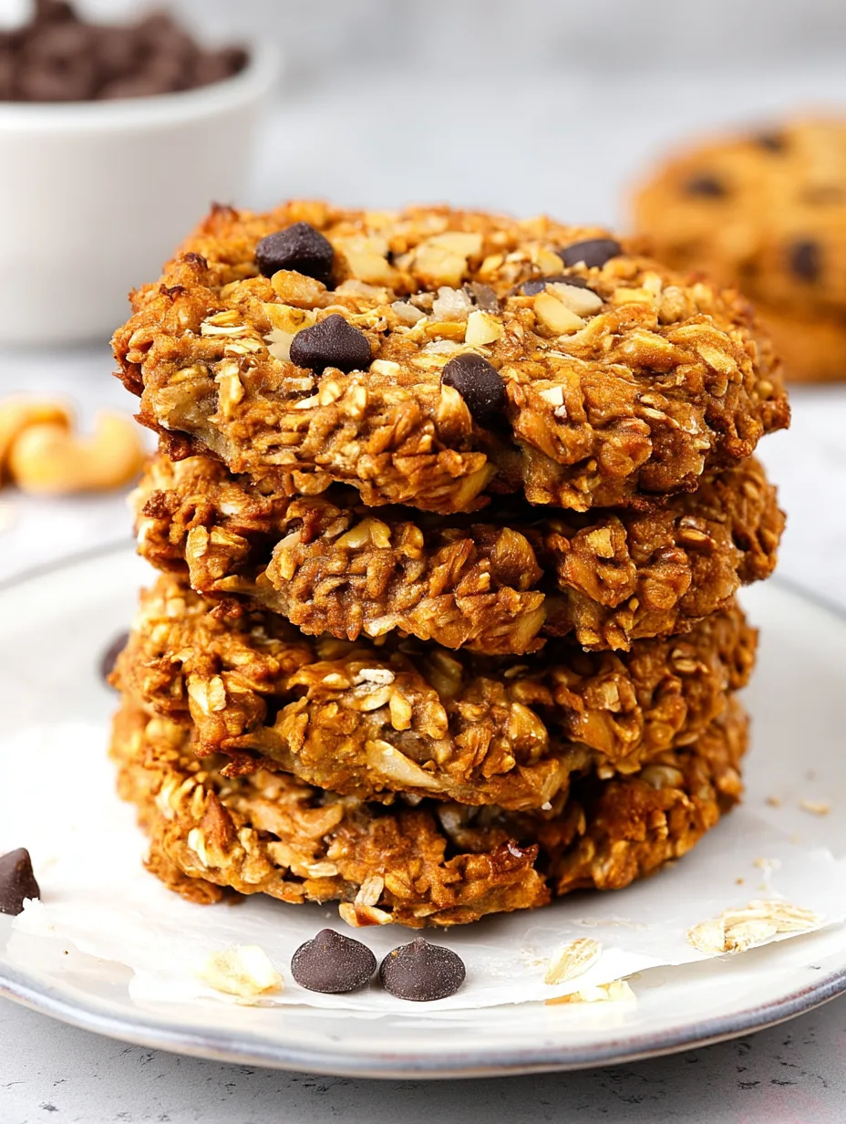 No Sugar Apple Oatmeal Cookies