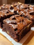 Greek Yogurt Peanut Butter Chocolate Chunk Brownie Squares