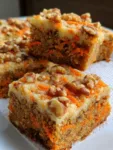 Cottage Cheese Carrot Cake Bars