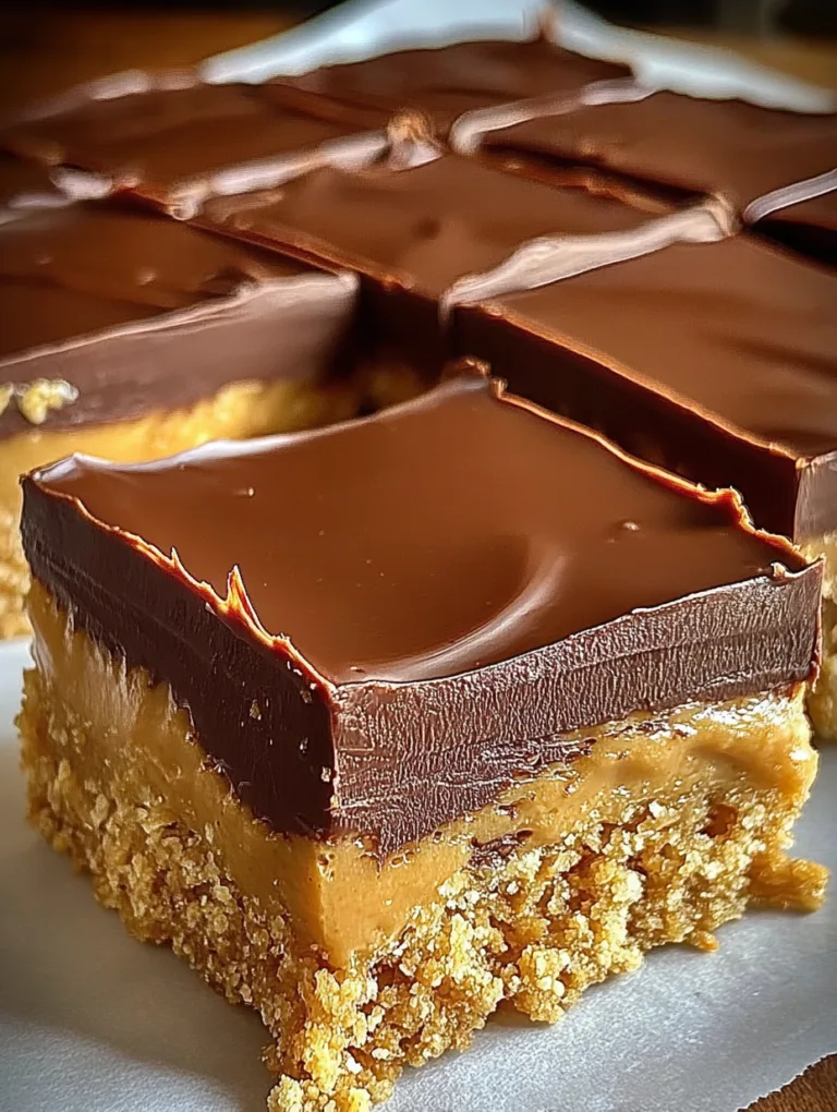 No-Bake Chocolate Peanut Butter Squares