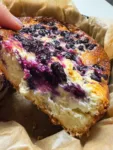 Flourless Cottage Cheese Blueberry Cake