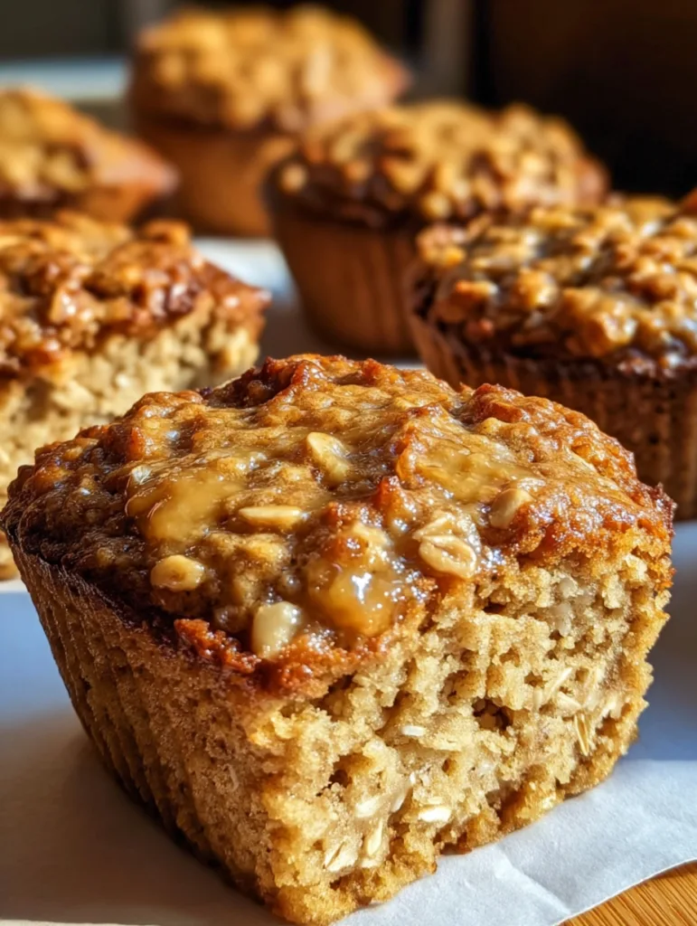 Cinnamon Banana Oat Muffins