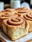 Cinnamon Roll Vanilla Donut Cake