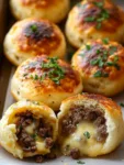 Cheesy Beef Biscuit Bombs