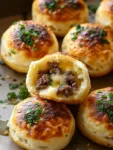 Cheesy Beef Biscuit Bombs