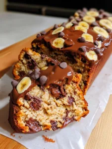 Peanut Butter Chocolate Banana Bread