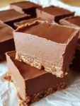 Creamy Chocolate Peanut Butter Yogurt Squares