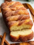 Home 10 Buttery Cinnamon Swirl Donut Loaf with Crunchy Sugar Crust