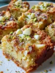 Almond Ricotta Blondie Squares with Pistachio Crunch – 8 Absolutely Irresistible Reasons You’ll Fall in Love 9 Almond Ricotta Blondie Squares