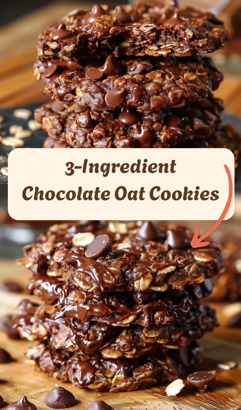 3-Ingredient Chocolate Oat Cookies โ 5 Shockingly Easy Reasons These Fudgy Bites Are Pure Bliss 9 3-Ingredient Chocolate Oat Cookies