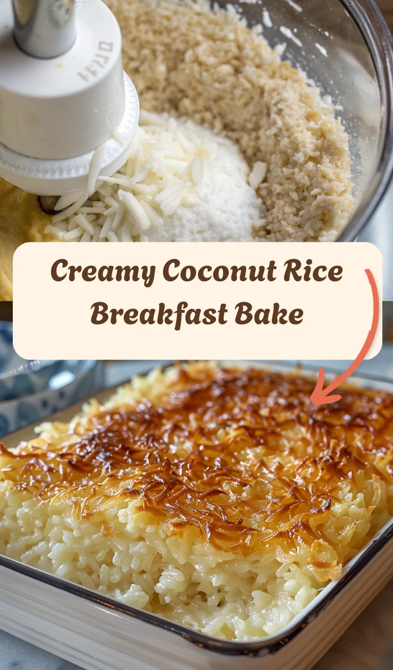 Creamy Coconut Rice Breakfast Bake

