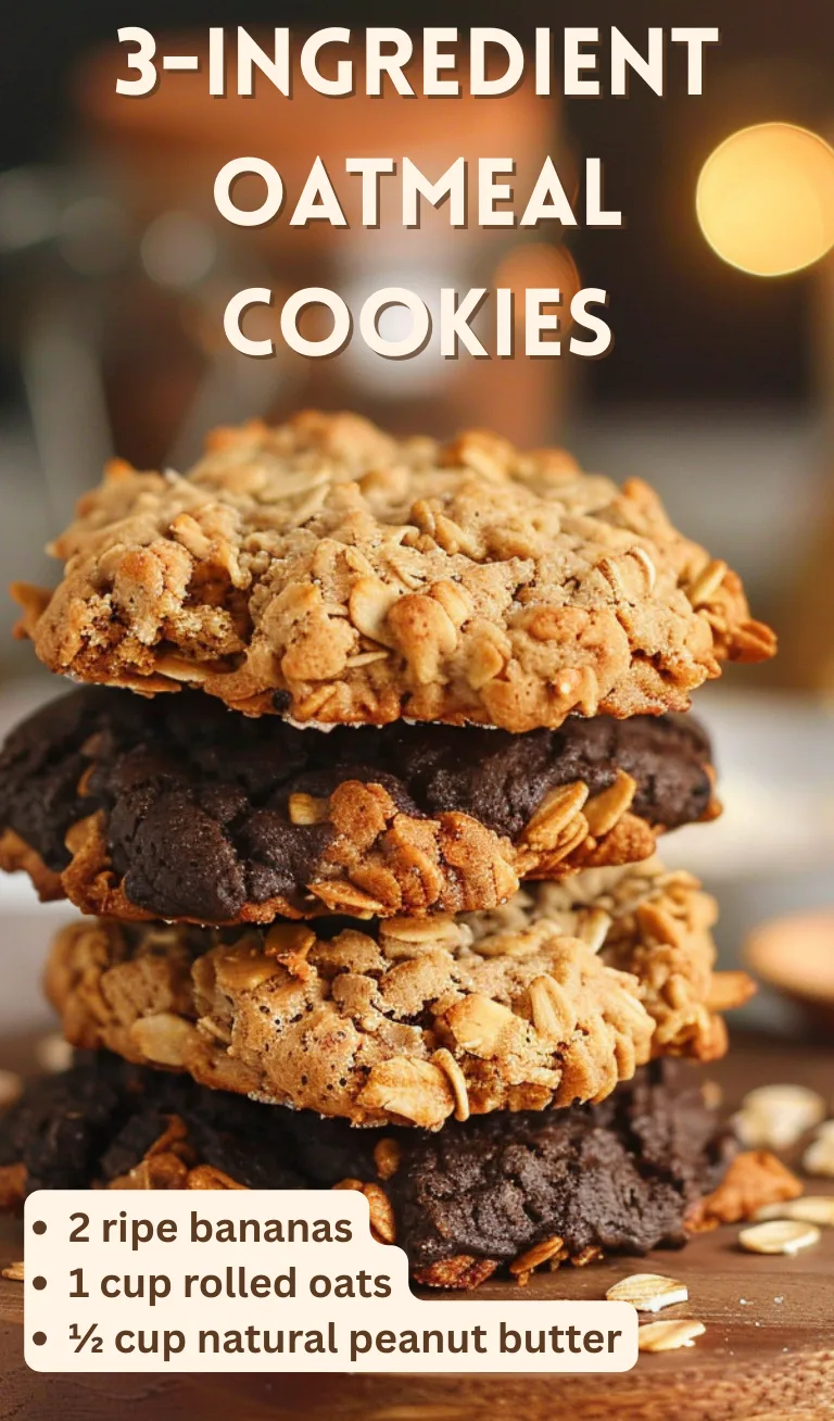 Quick and Delicious 3-Ingredient Oatmeal Cookies (Ready in 25 Minutes!) 9 3-Ingredient Oatmeal Cookies