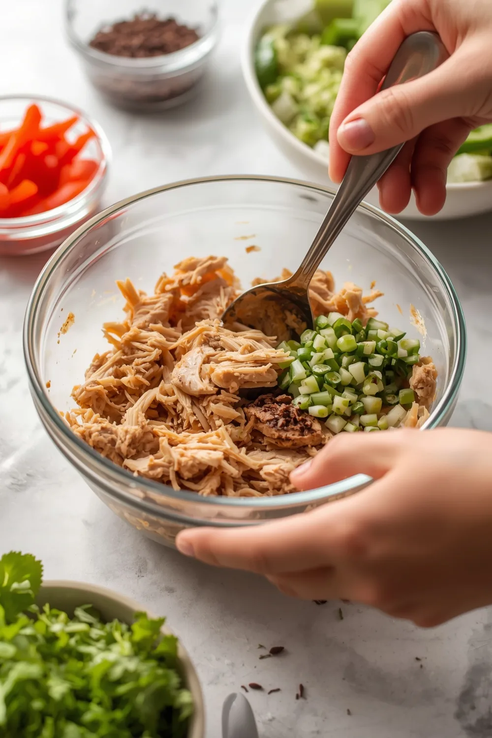 Easy Shredded Chicken Tacos and Rice Bowl Meal Prep