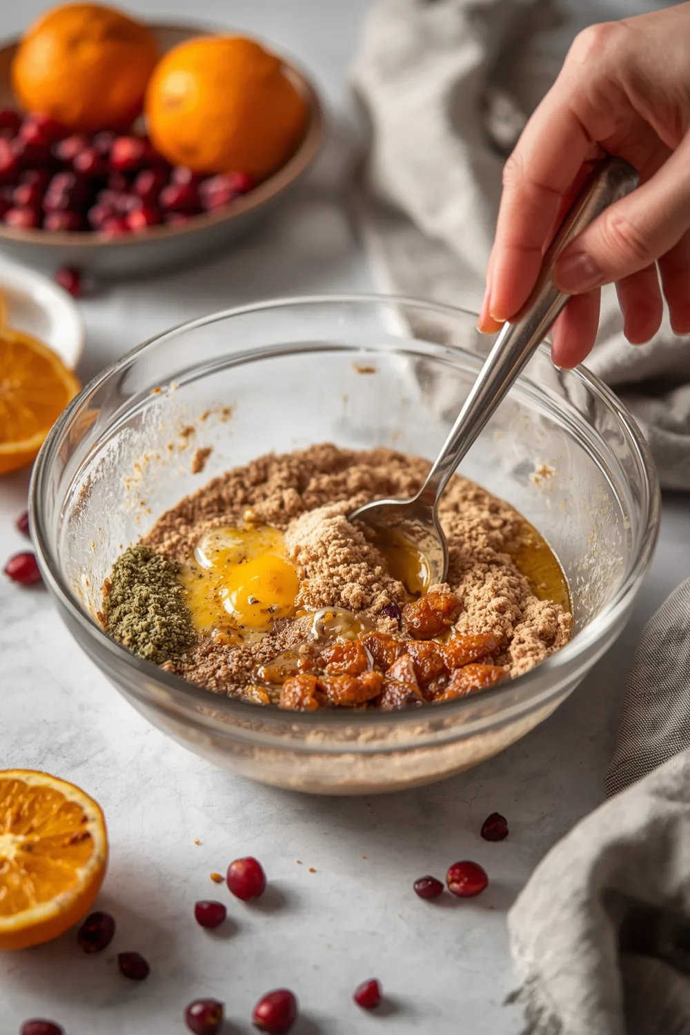 Easy Cranberry Orange Glazed Holiday Bread Loaf