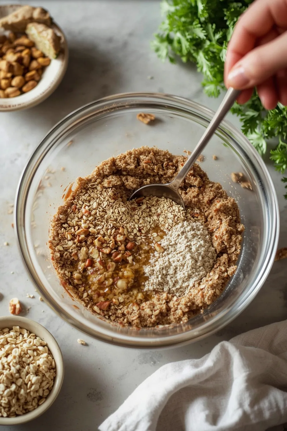 Moist Healthy Zucchini Bread with Oats and Walnuts