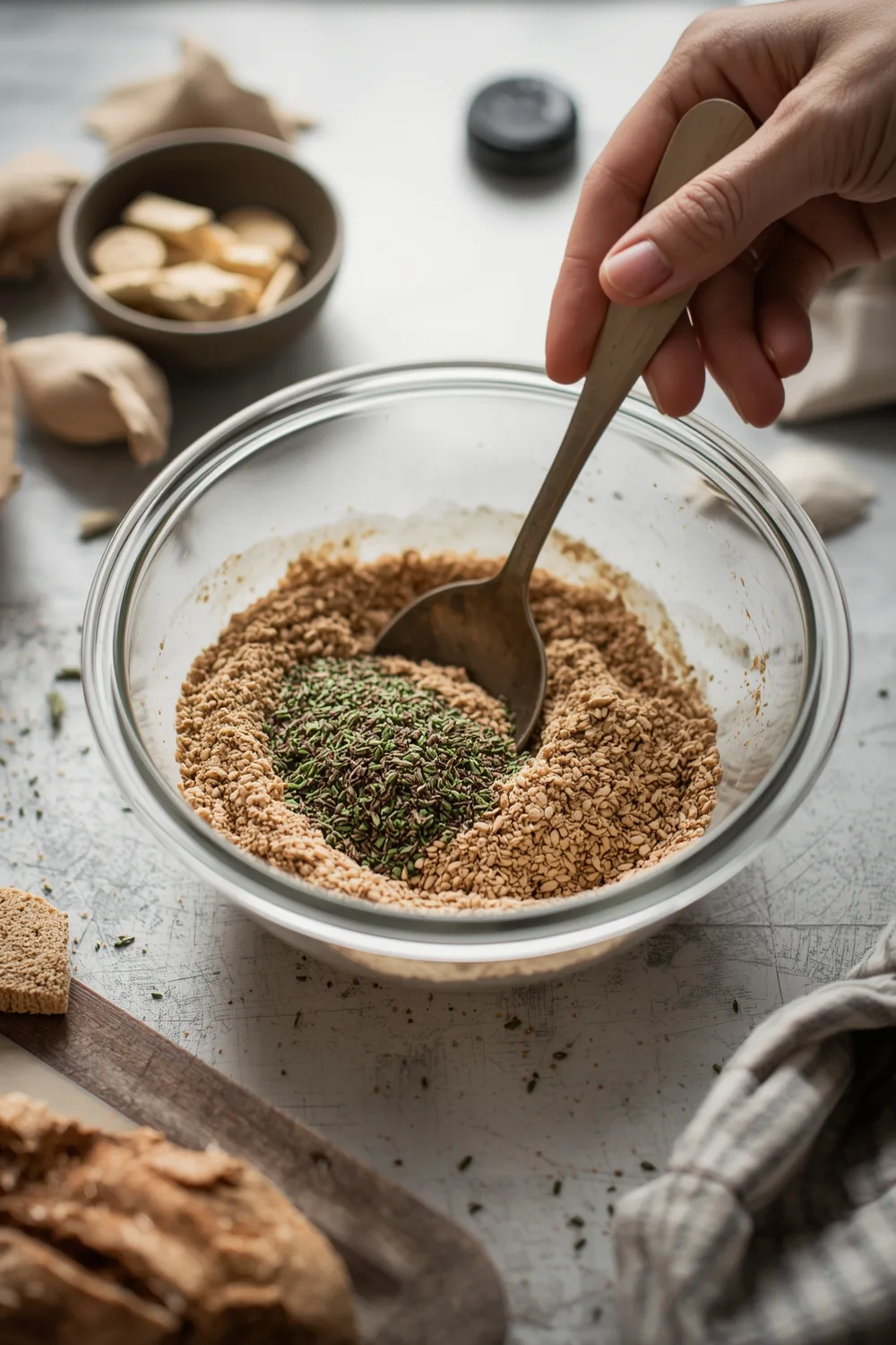Delicious Easy Homemade Rye Bread with Caraway - 1 Loaf Recipe 2 Easy Homemade Rye Bread with Caraway and Whole Grains