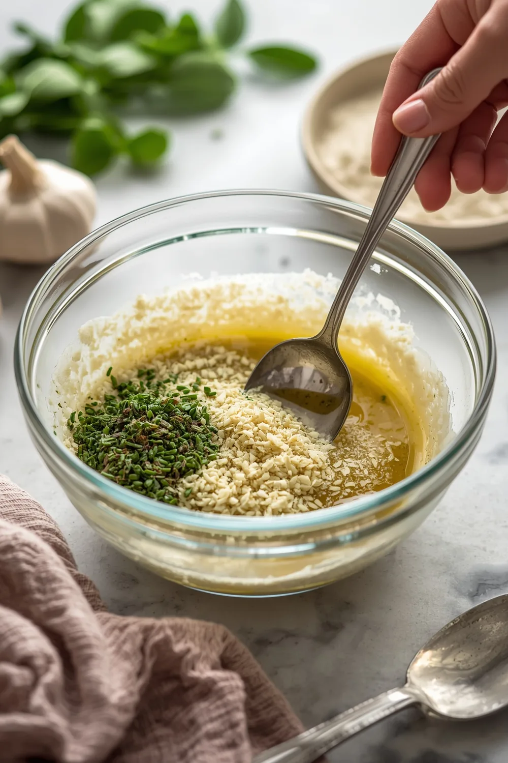 Easy Homemade Herb Bread with Garlic and Olive Oil