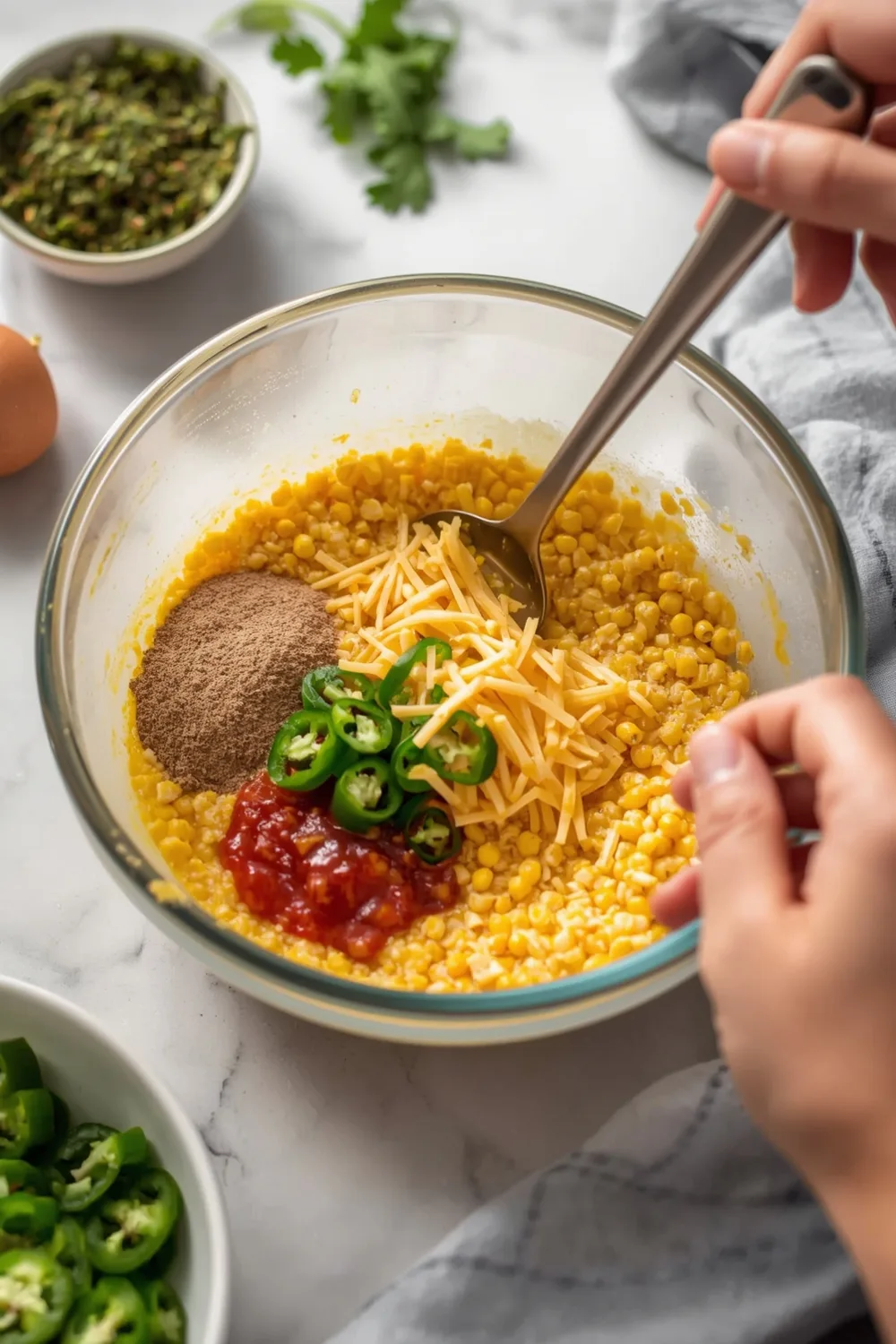 Comforting Easy Skillet Cornbread with Cheddar and Jalapenos 2 Easy Skillet Cornbread with Cheddar and Jalapenos