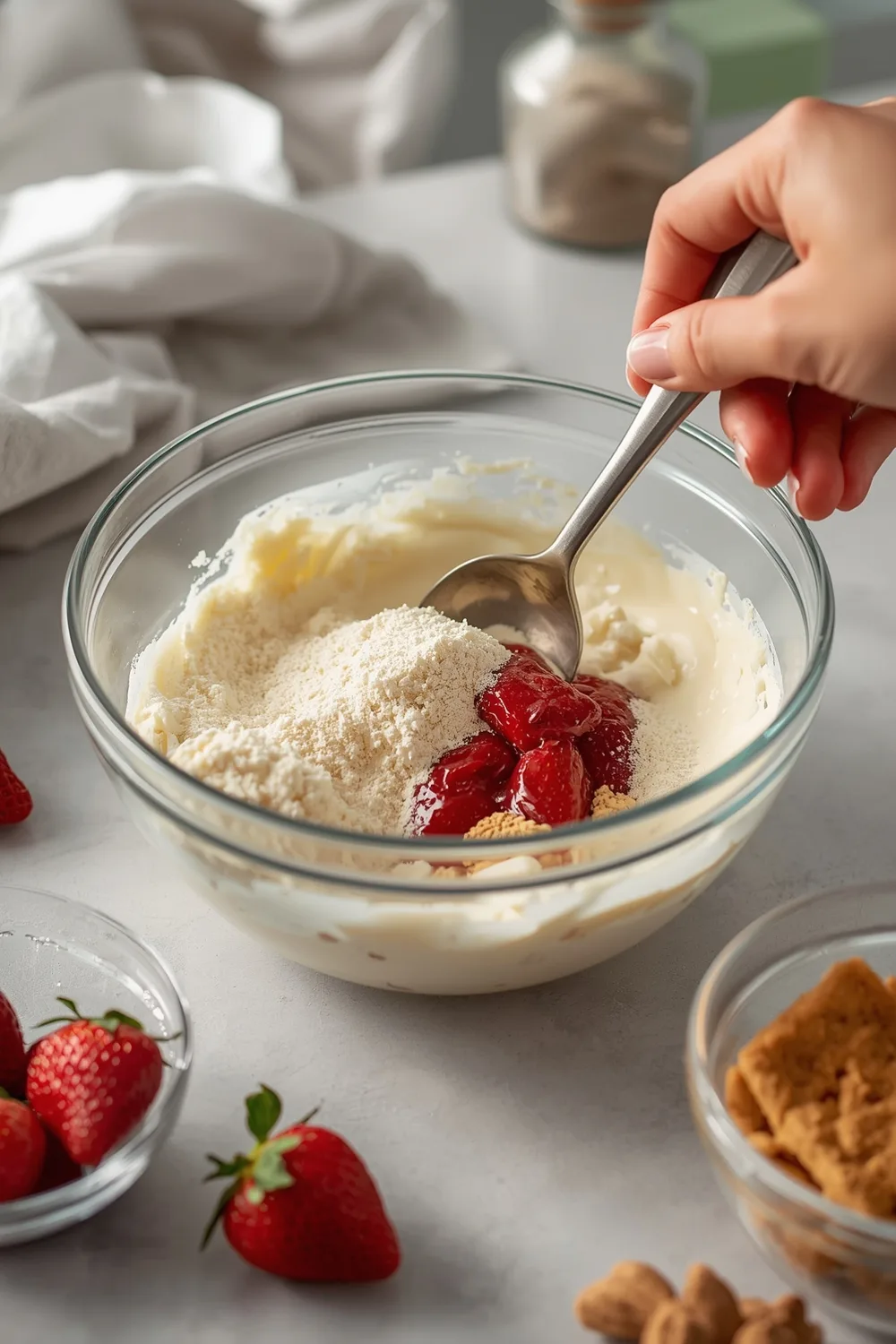 Easy No Bake Strawberry Shortcake Trifle