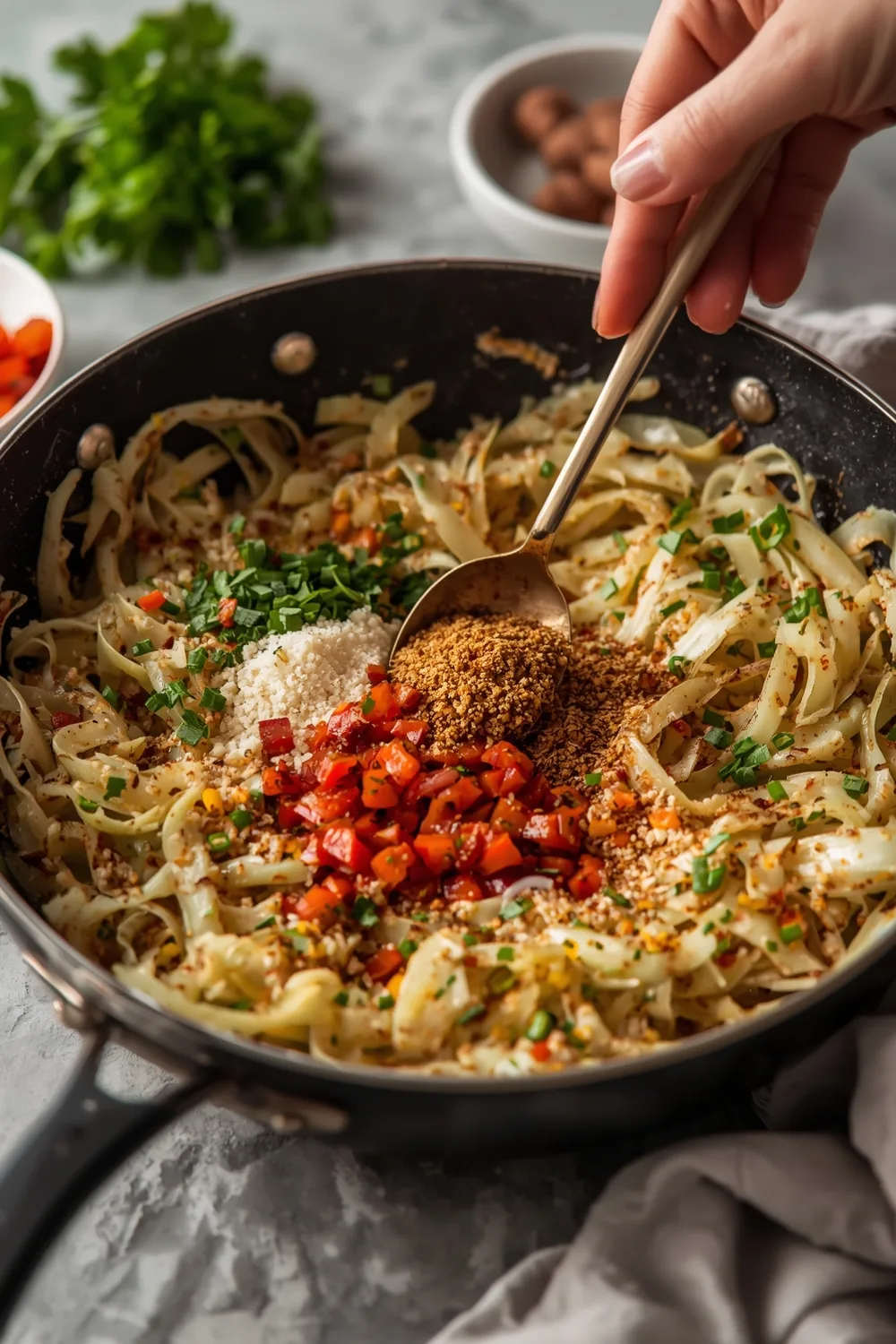 Quick 5-Ingredient Stir Fried Cabbage Skillet