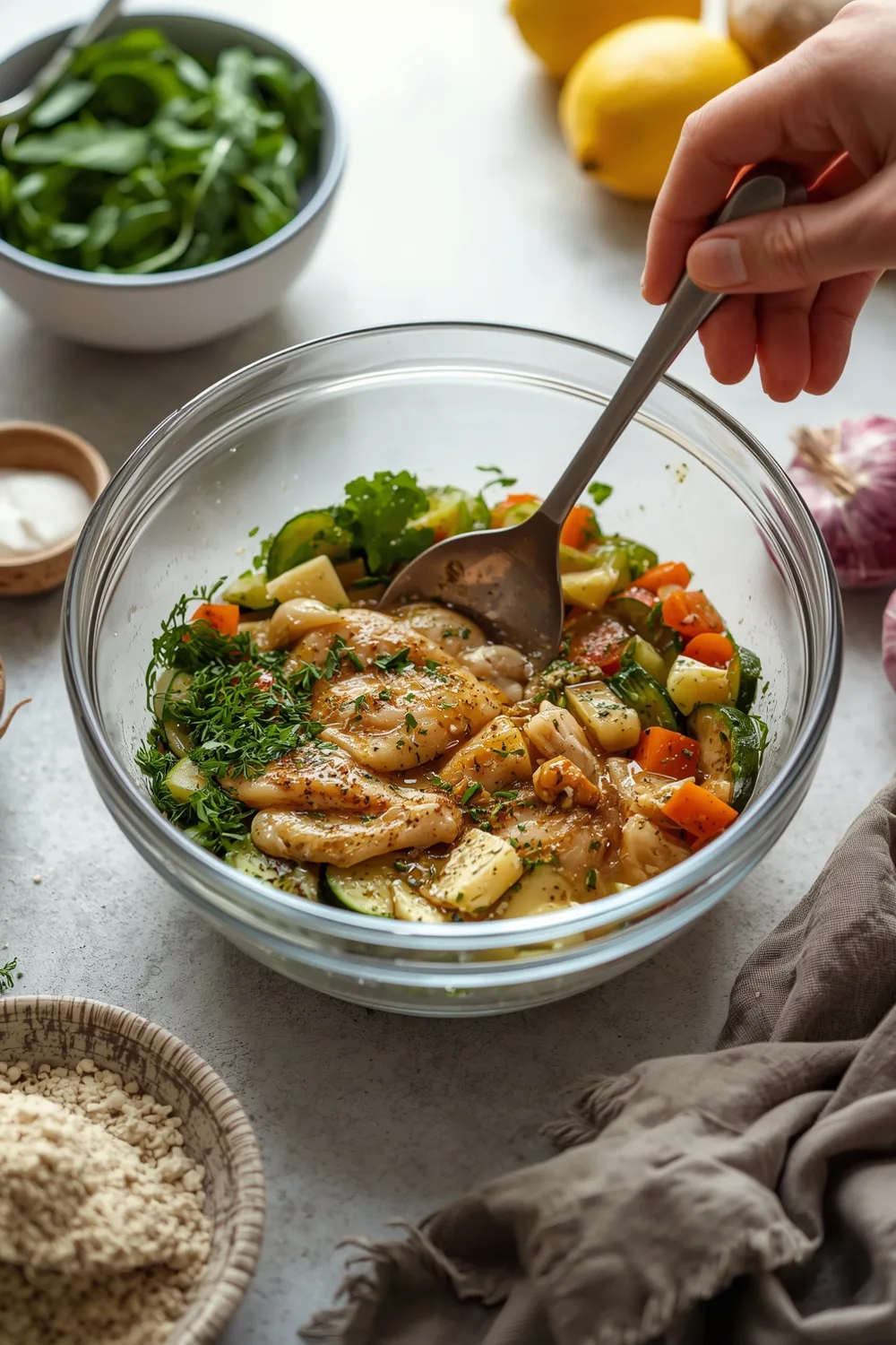Irresistible One Pan Lemon Herb Chicken and Veggies (4 Servings) 2 Easy One Pan Lemon Herb Chicken and Veggies