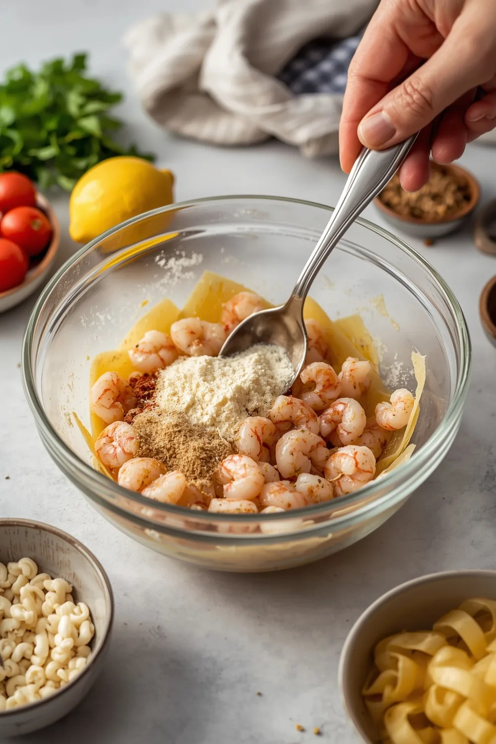 Quick 30 Minute Lemon Garlic Shrimp Pasta